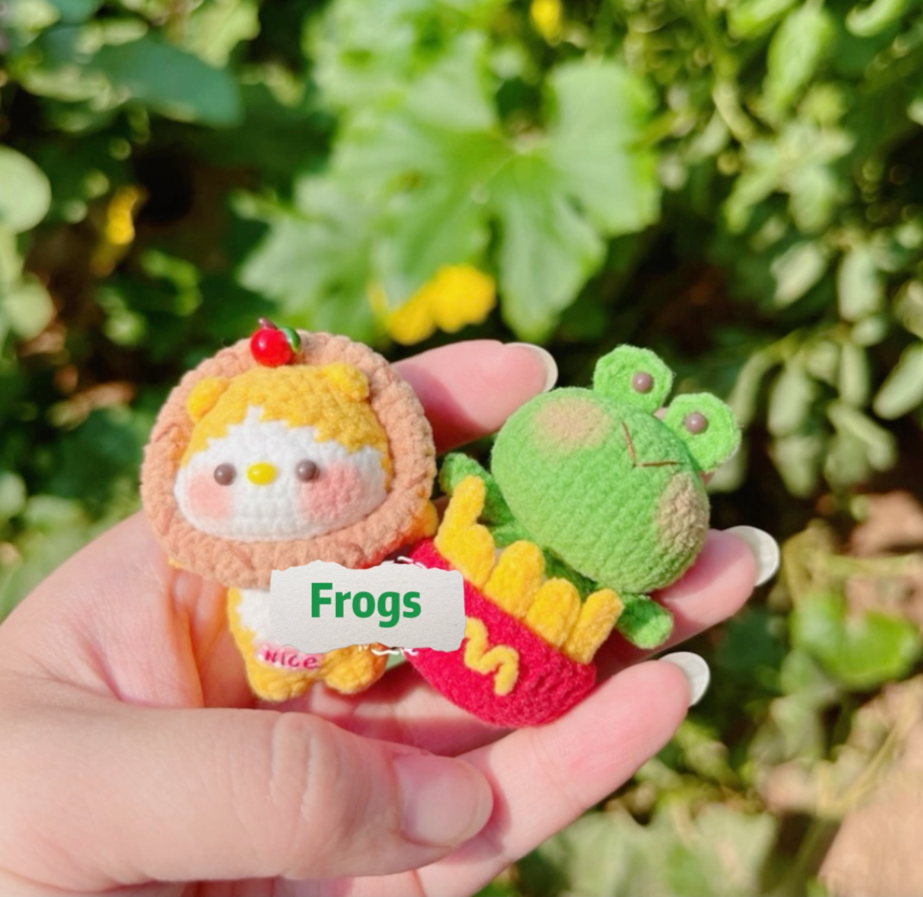 Crochet MacDonal's Frog(5 cm/2 inch)