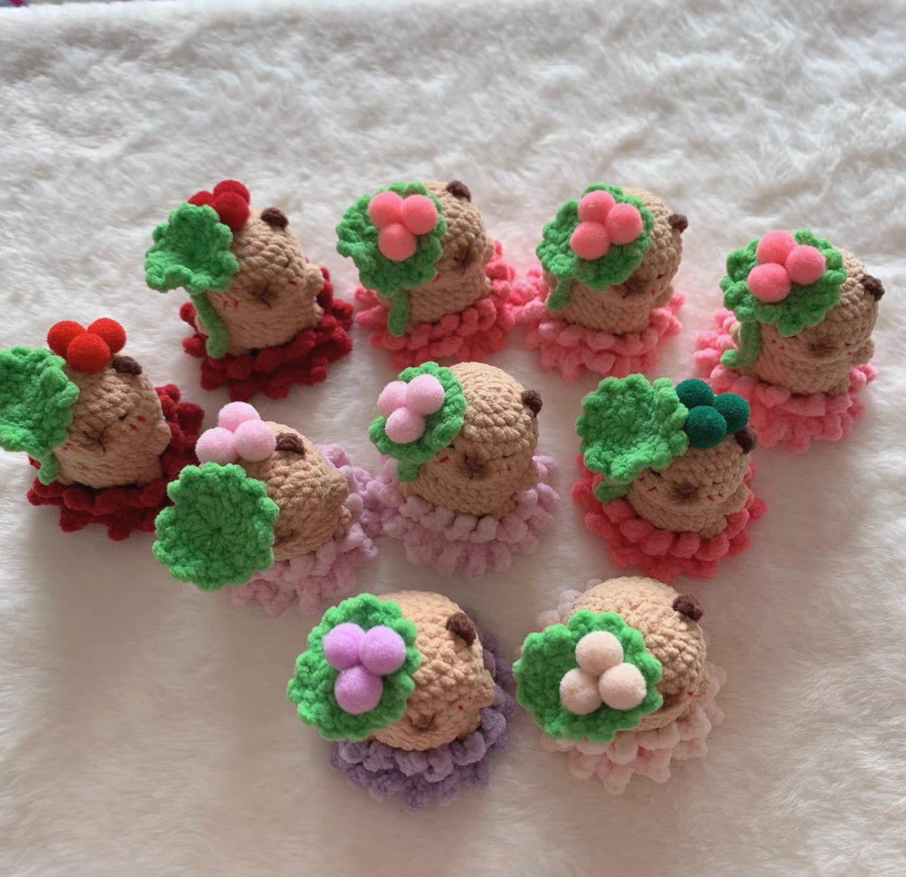 Crochet Capybara (5~7 cm/2~2.8 inch)