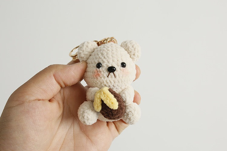 Bear with Honey Pot Keychain