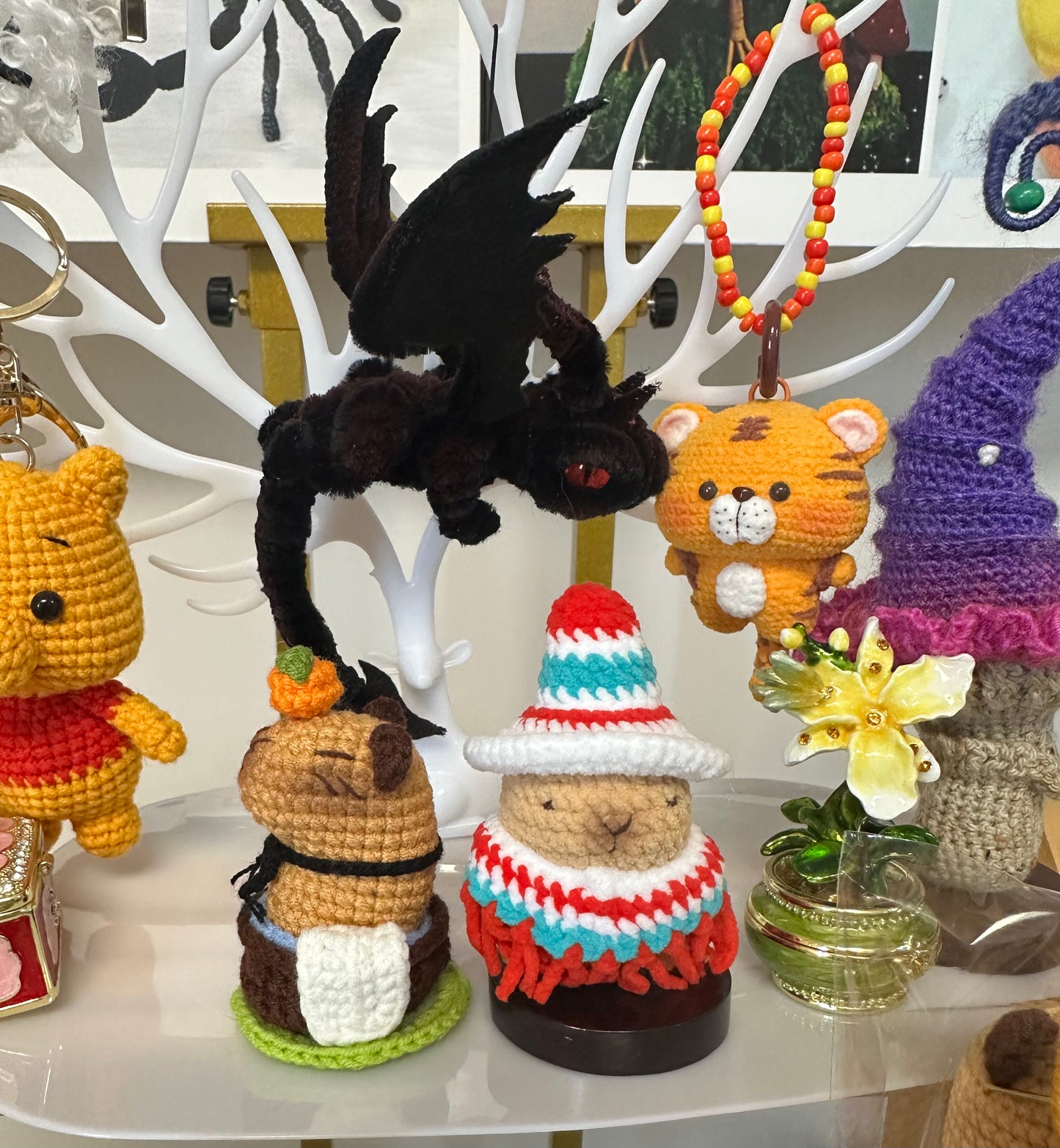 Crochet Capybara with Bathtub(6 cm/2.4 inch)