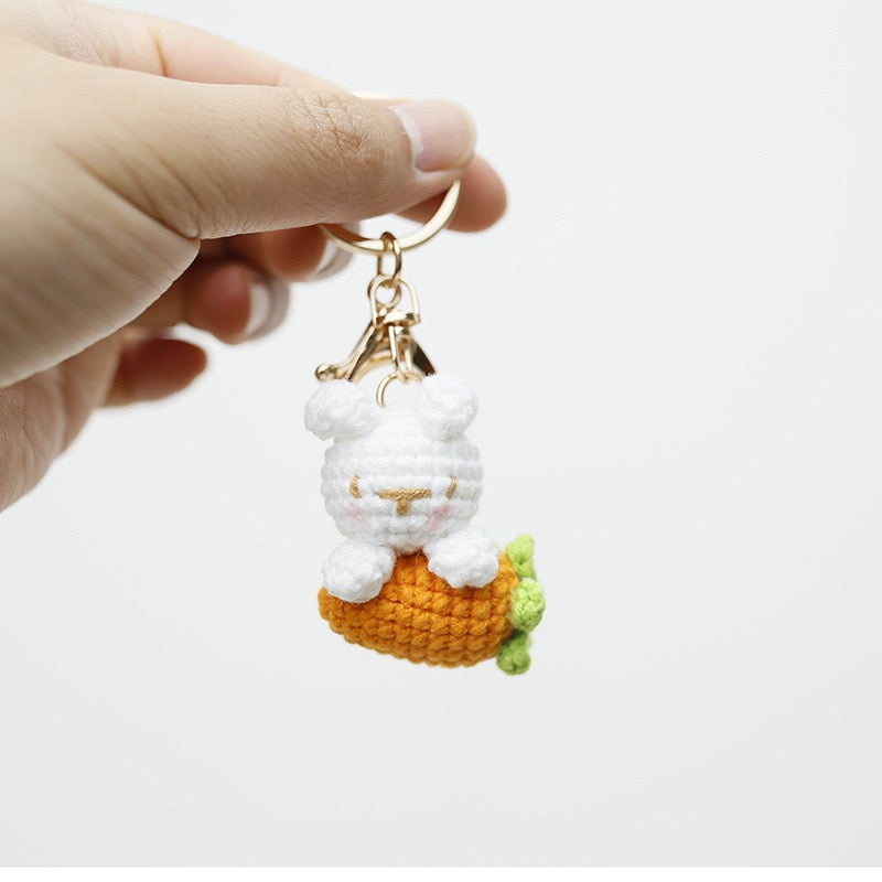 Bunny with Carrot Keychain
