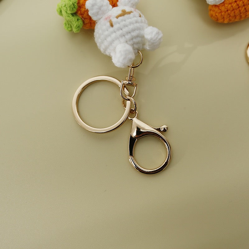 Bunny with Carrot Keychain