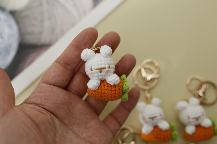 Bunny with Carrot Keychain