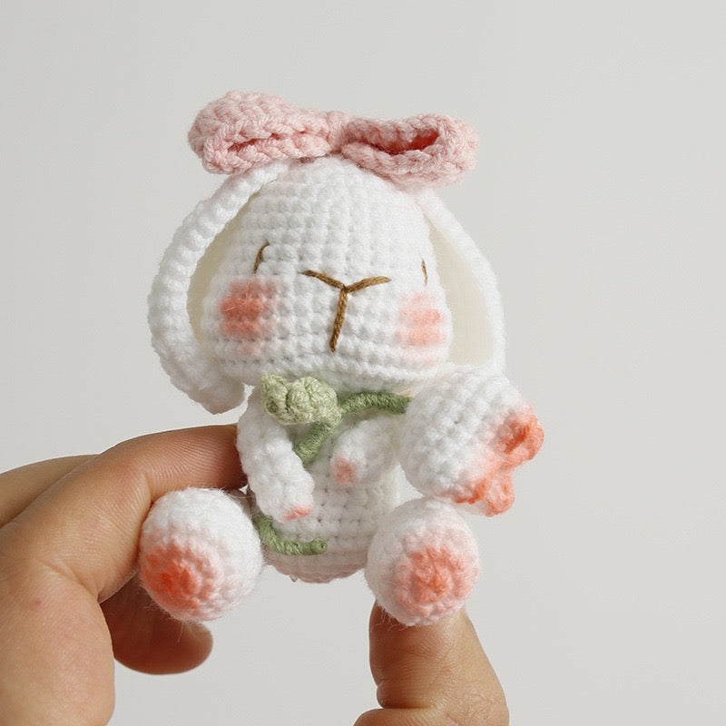 Bunny with Tulip Keychain