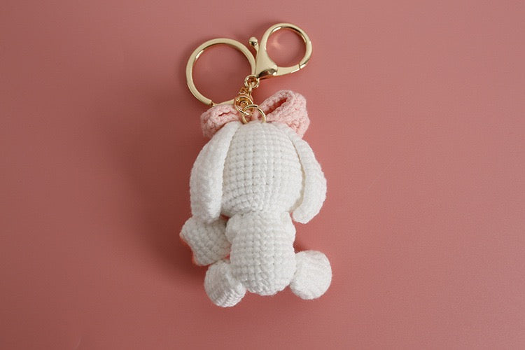Bunny with Tulip Keychain