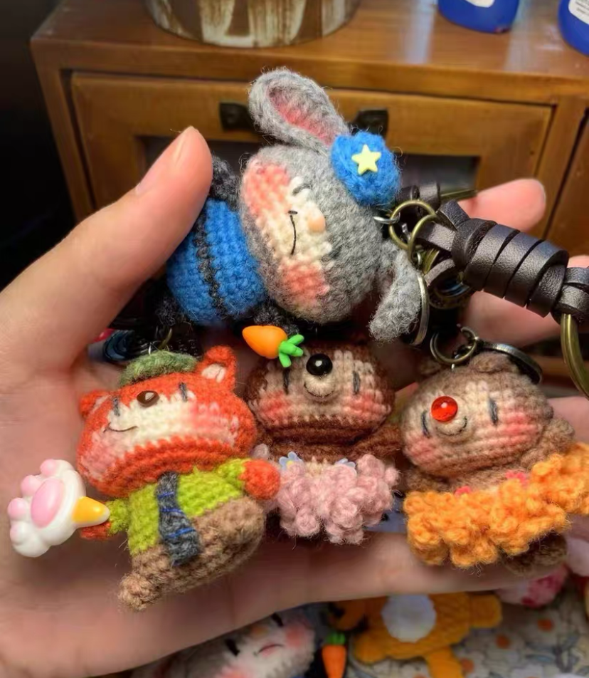 Crochet Squirrel/Bunny/Fox/Wool