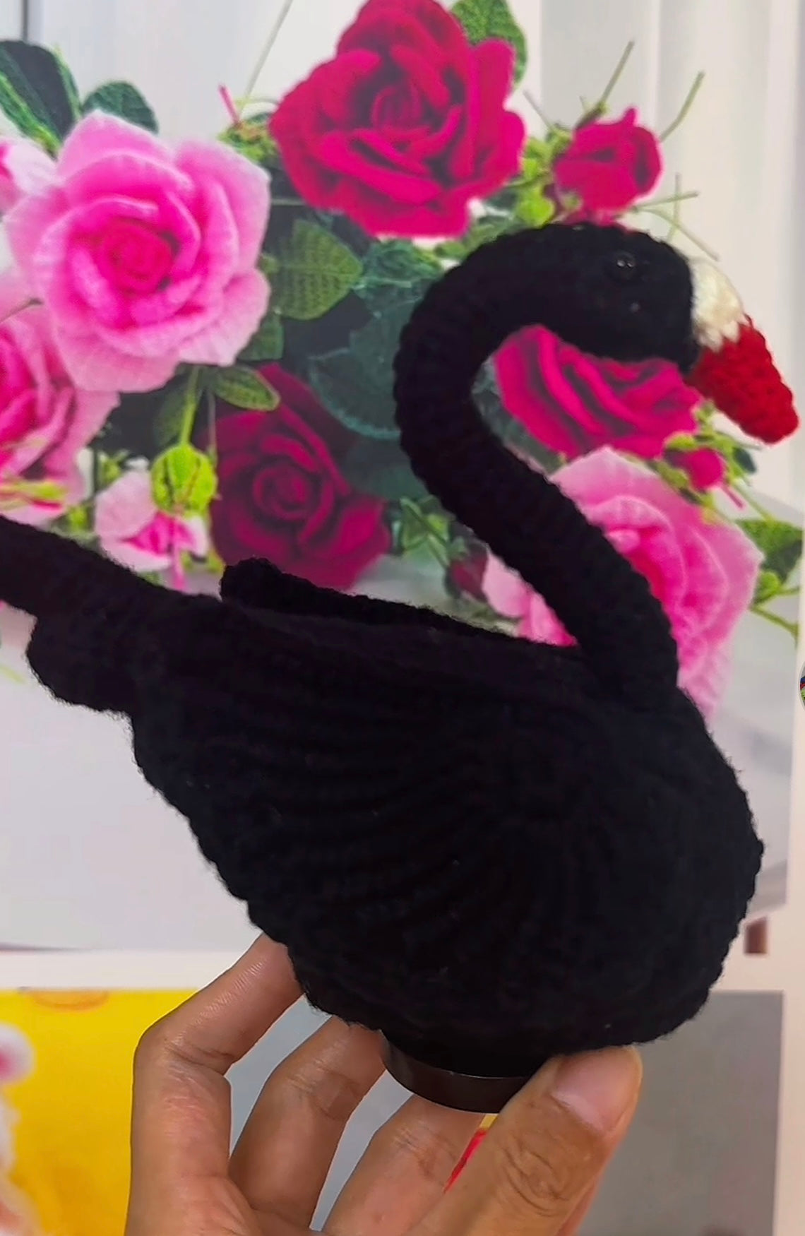 Crochet Swan/one pair(15 cm/6 inch)