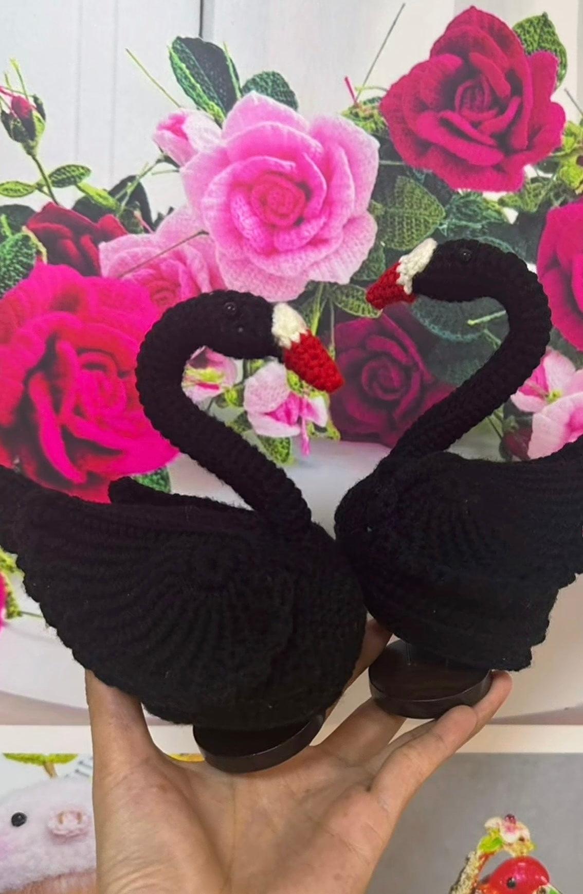 Crochet Swan/one pair(15 cm/6 inch)