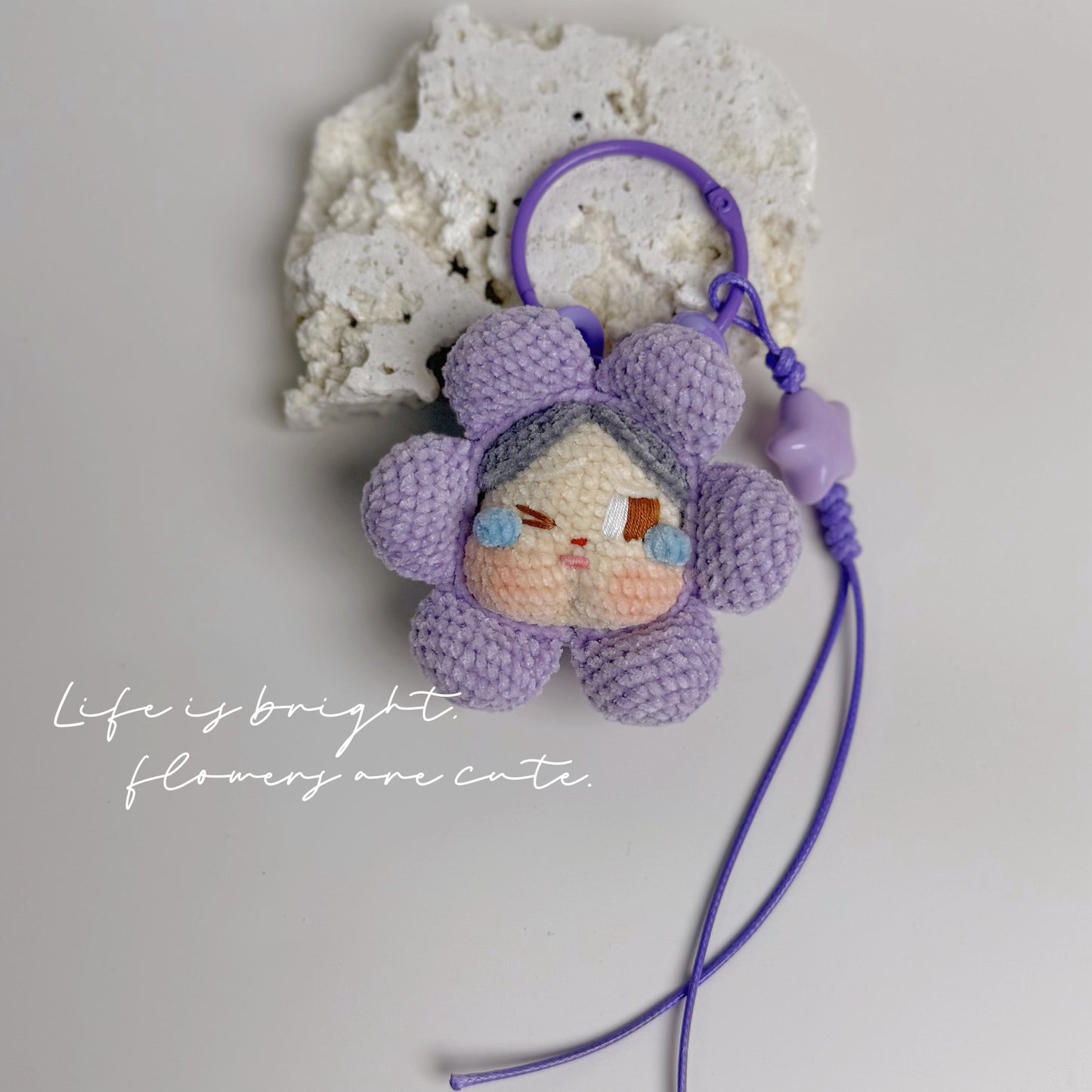 Crochet Cry Baby Keychain