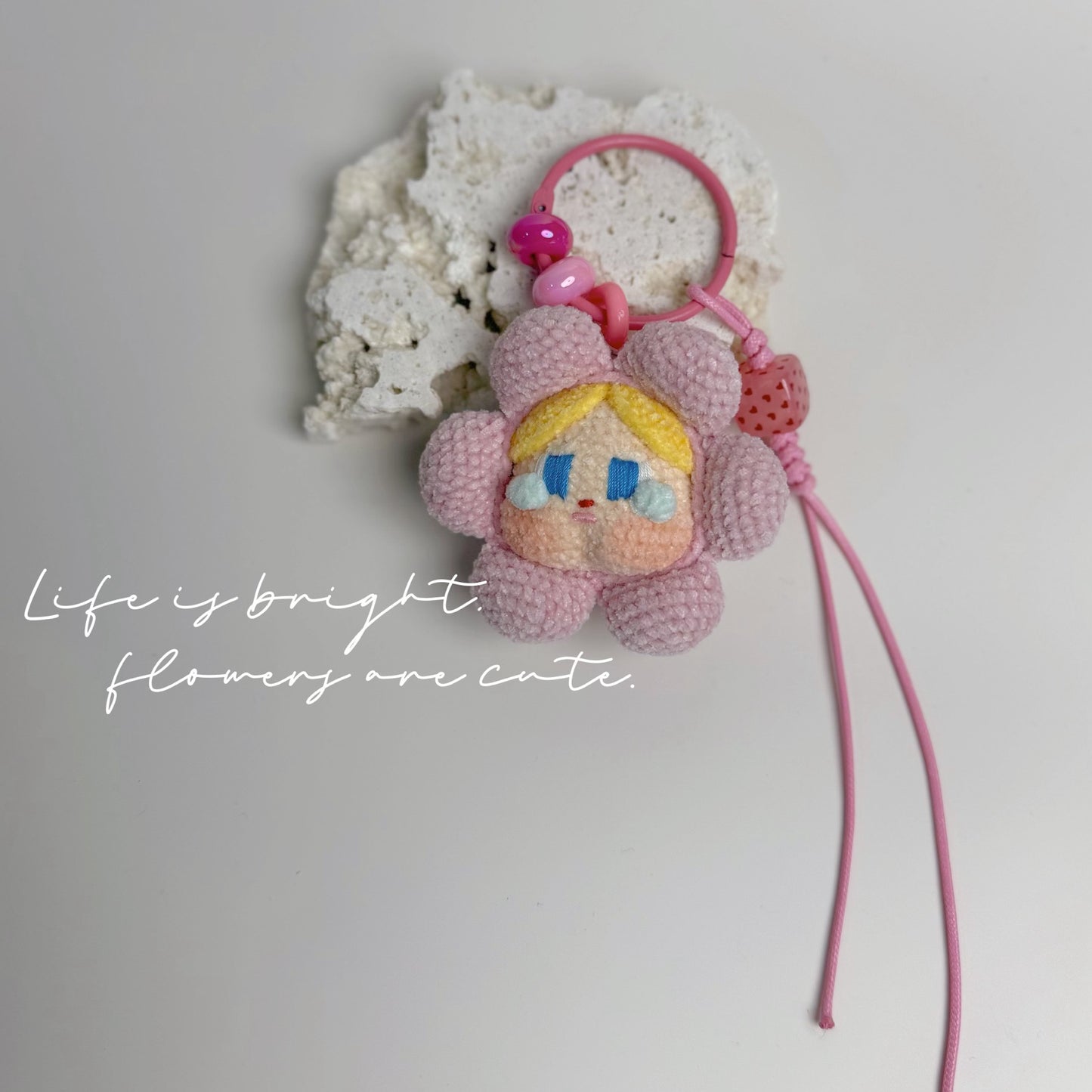 Crochet Cry Baby Keychain
