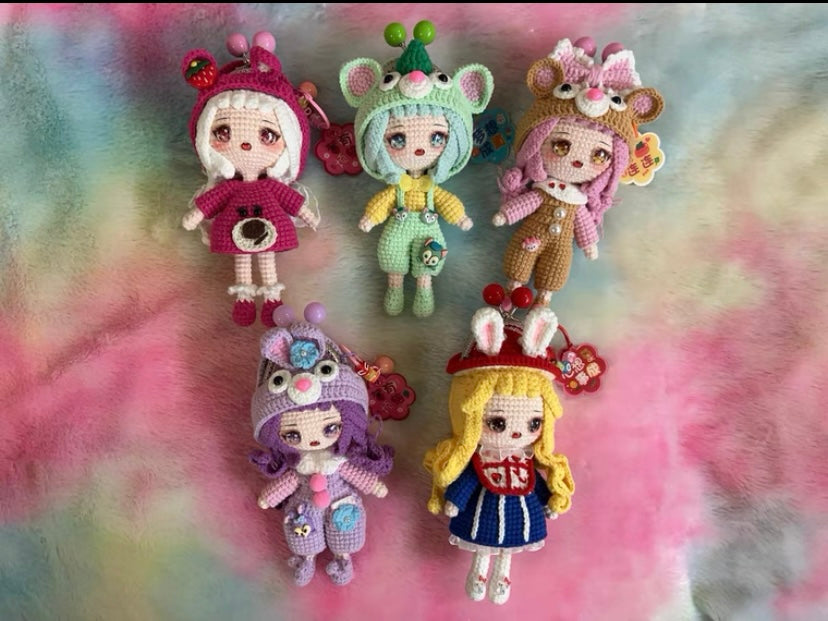 Crochet Doll/Bag(18 cm/7.1 inch)