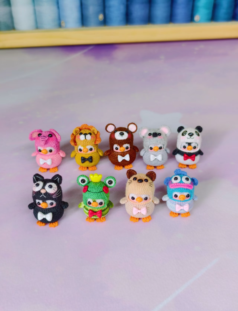 Crochet Mini Animals/Animal Hat/Micro Crochet