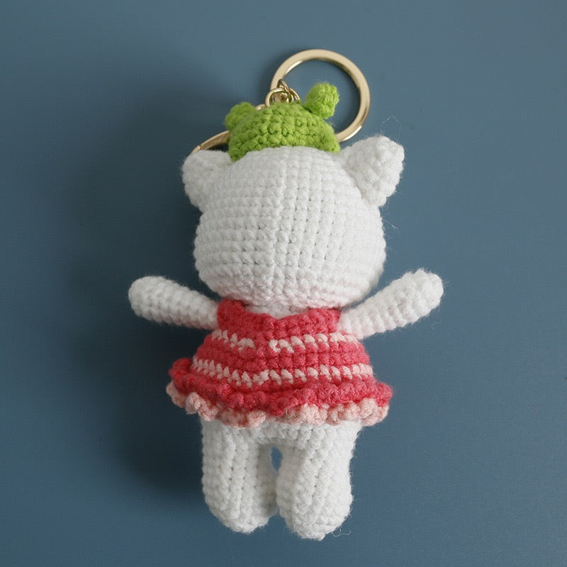 Hello Kitty/Cat with Frog Hat(11 cm/4.3 inch)