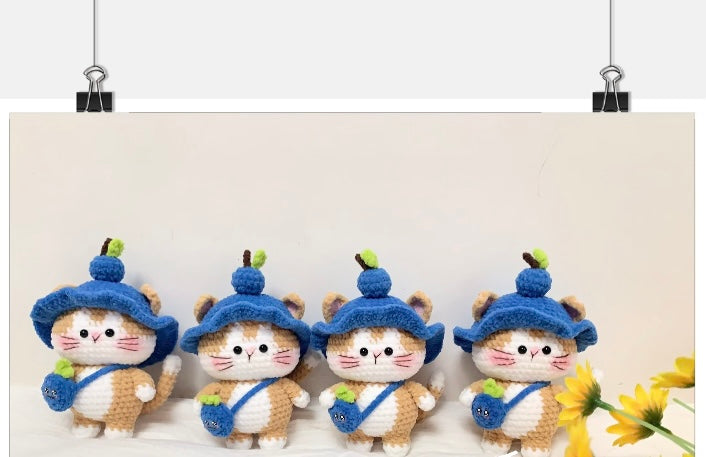 Crochet Cat with Fruit Bag