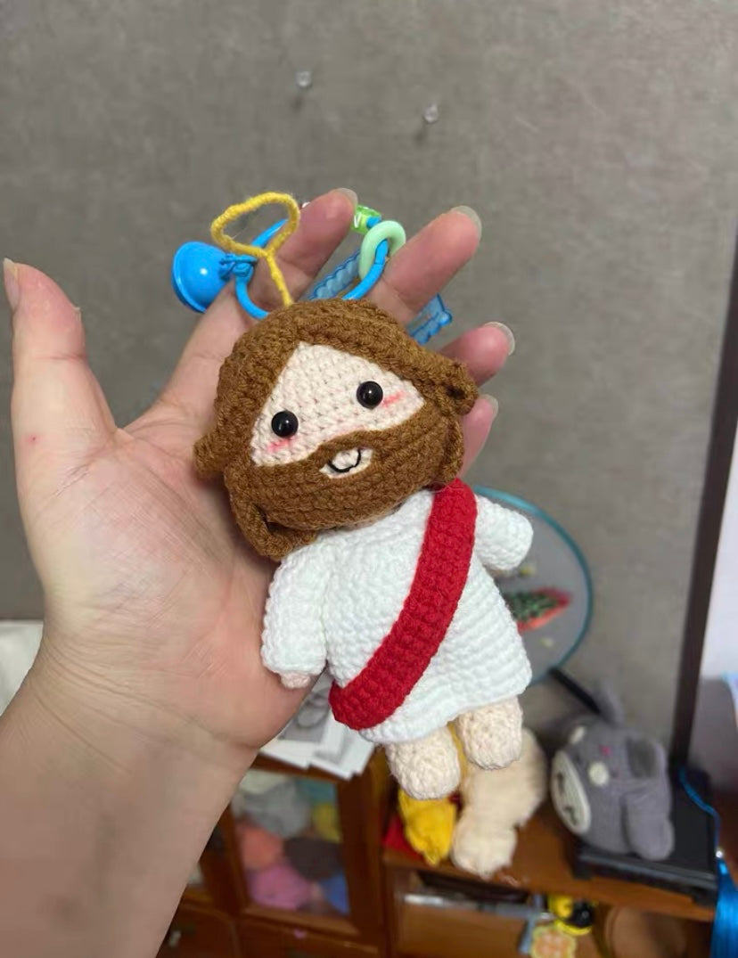 Crochet Jesus Keychain(12 cm/4.7 inch)