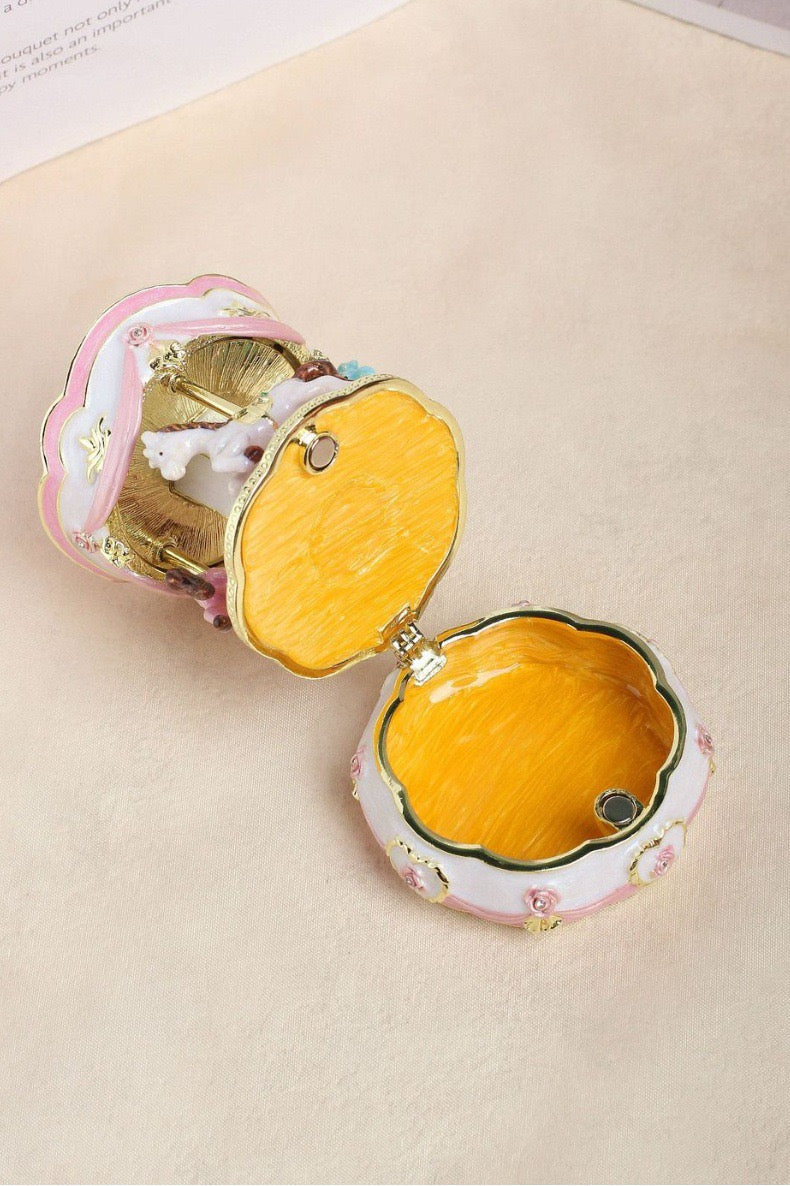 Hand Enameled Jewelry Box- Carousel(6.5*9 cm/2.6*3.5 inch;0.473 kg/16.7 oz)
