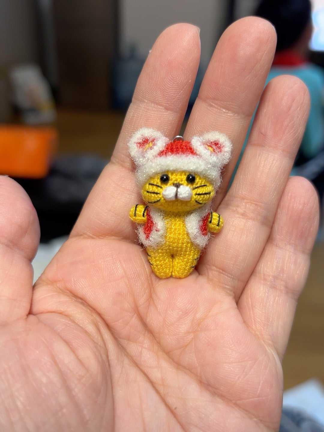 Crochet Tiger with Waist Coat /Micro Crochet