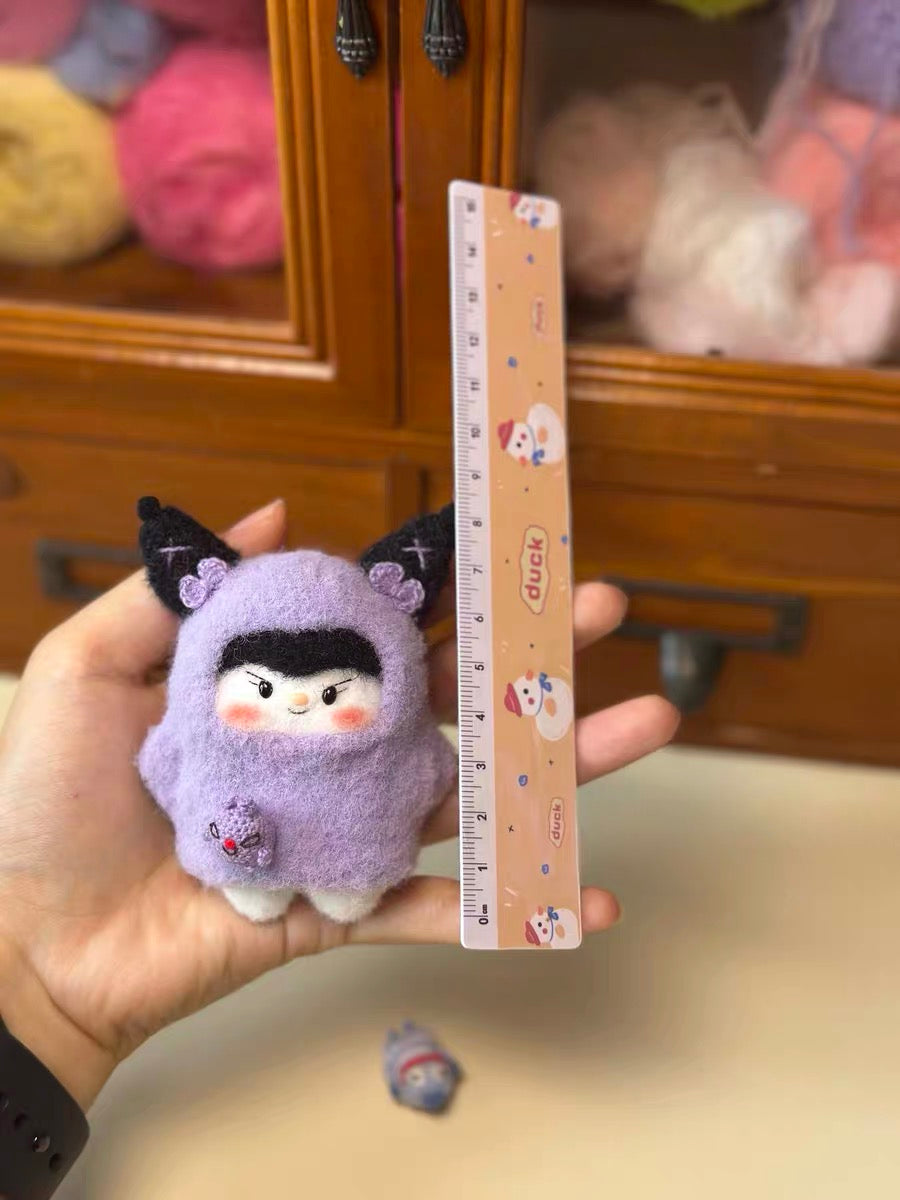 Crochet Kuromi with Toy/Magnetic(8 cm/3.1 inch)