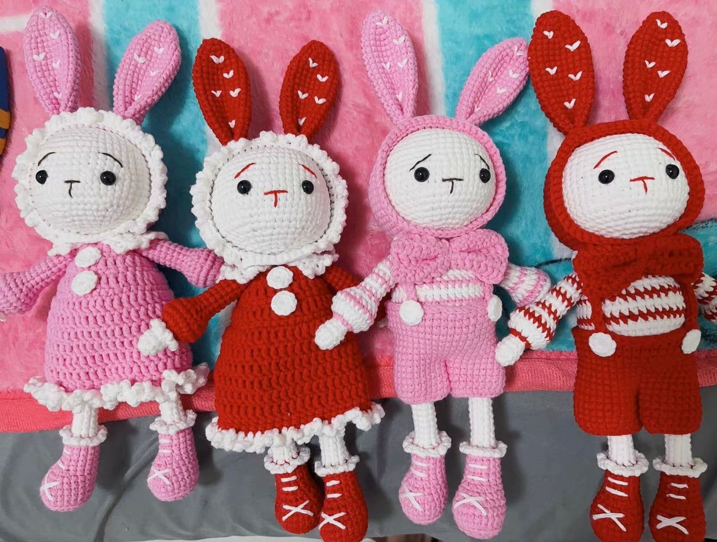 Crochet Bunny Family