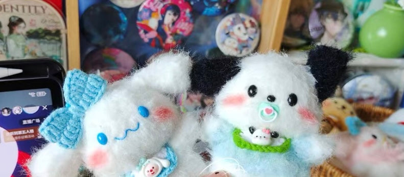 Crochet Kuromi/Pocha/Panda/Dog/Hello Kitty