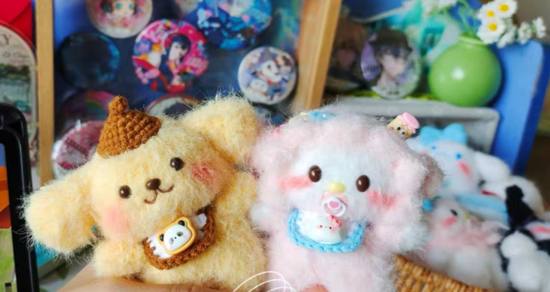 Crochet Kuromi/Pocha/Panda/Dog/Hello Kitty