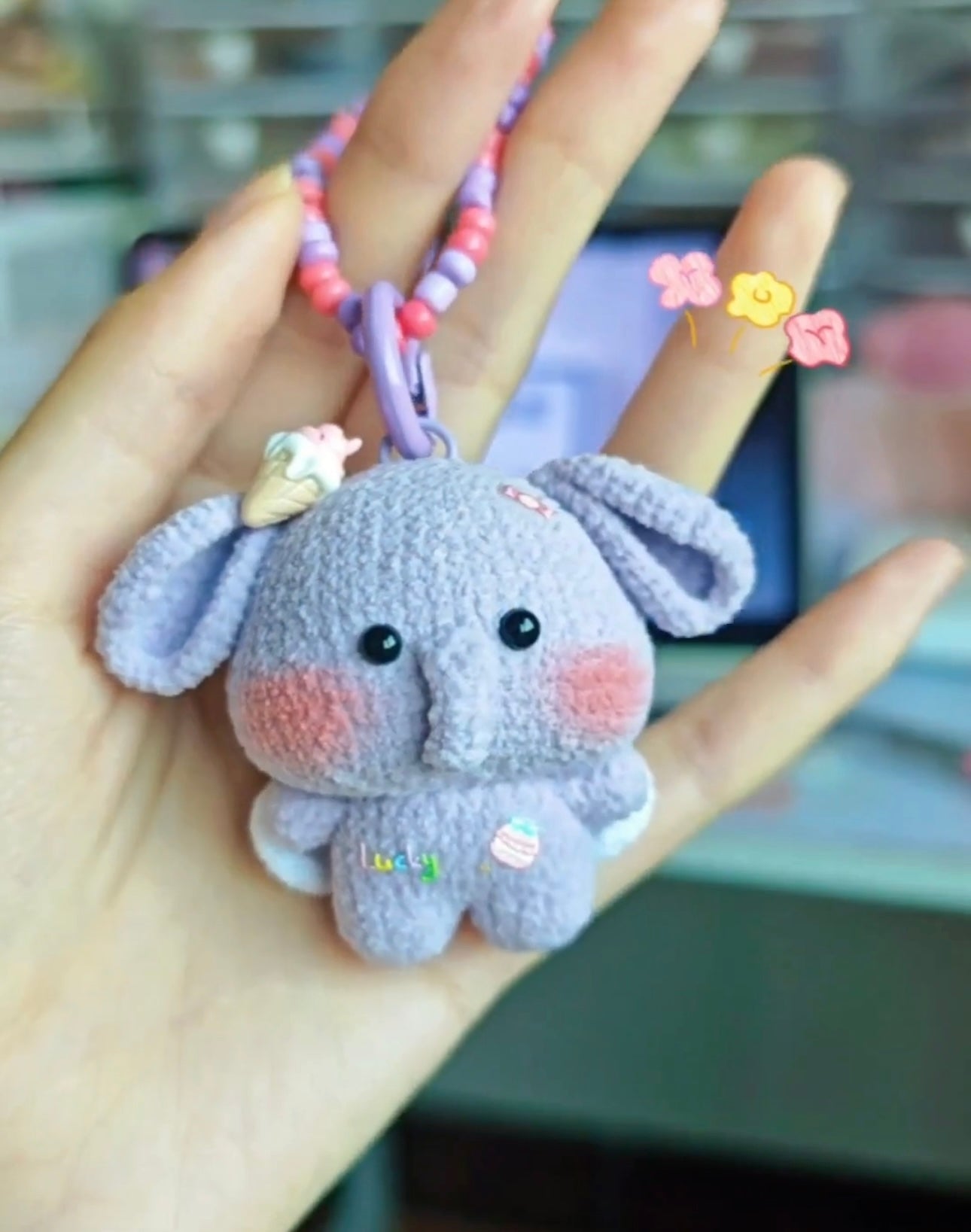 Crochet Mini Animal/Tiger/Elephant/White Bear(5~6 cm/2~2.4 inch)