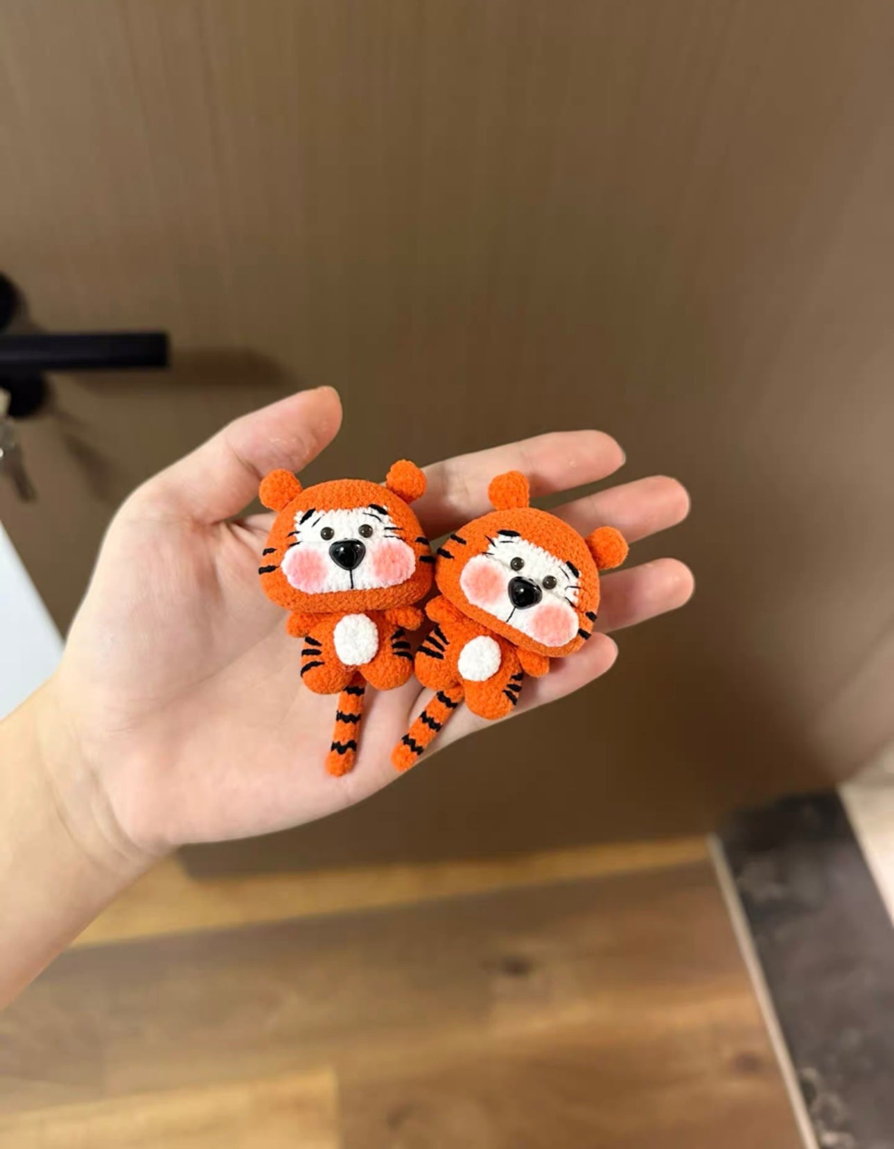 Crochet Mini Animals/Stitch/Tigger/Judy Bunny/Fox/Benjamin Leopard/Dog/Giraffe/Milk Cow/Koala/WinnieThePool/Pig/Bear/Capybara(5 cm/1.9 inch)