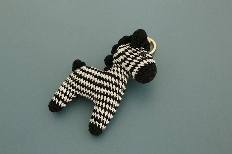 Crochet Horse Keychain