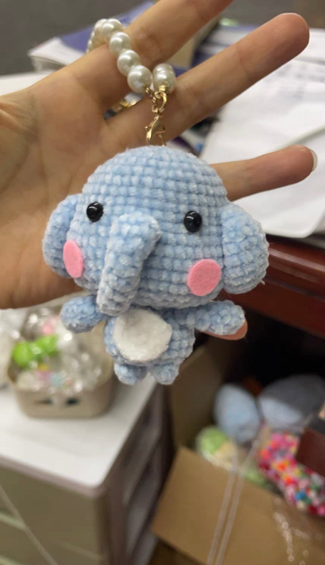 Crochet Animal with Green Bud