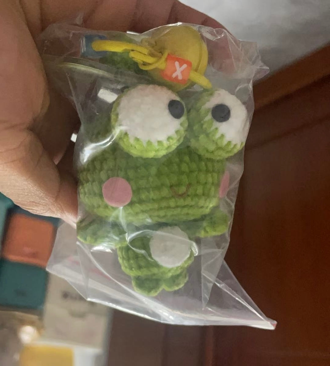 Crochet Animal with Green Bud