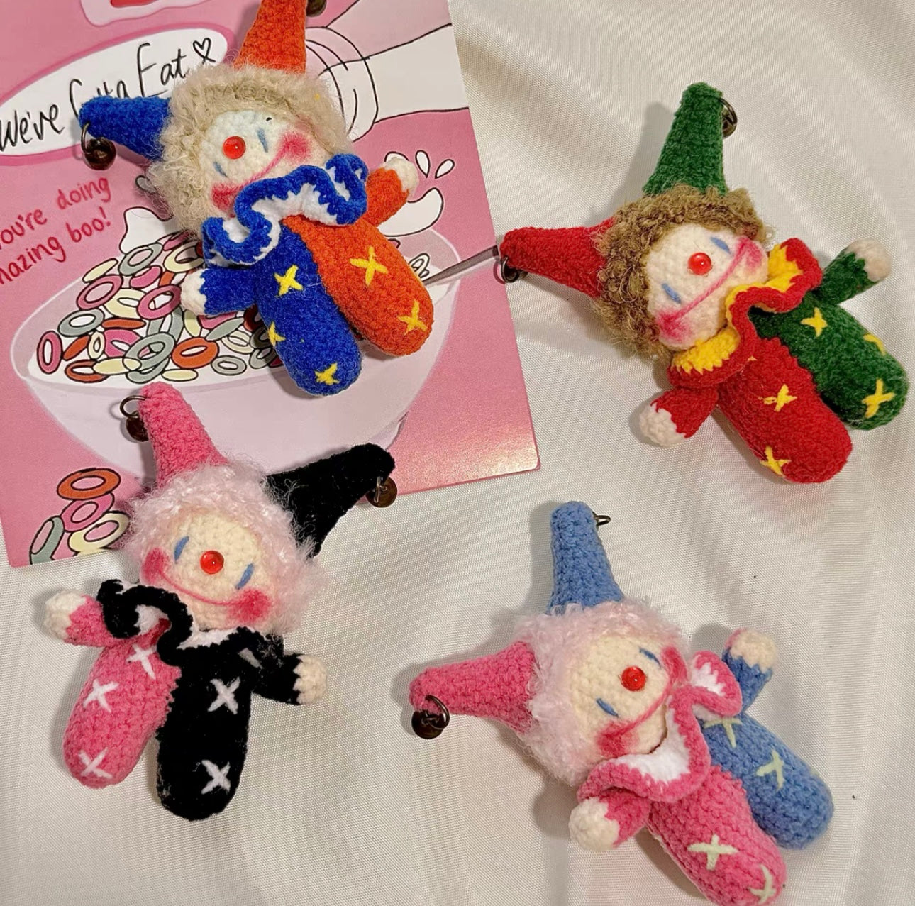 Crochet Clown(6~7 cm/2.4~2.8 inch)