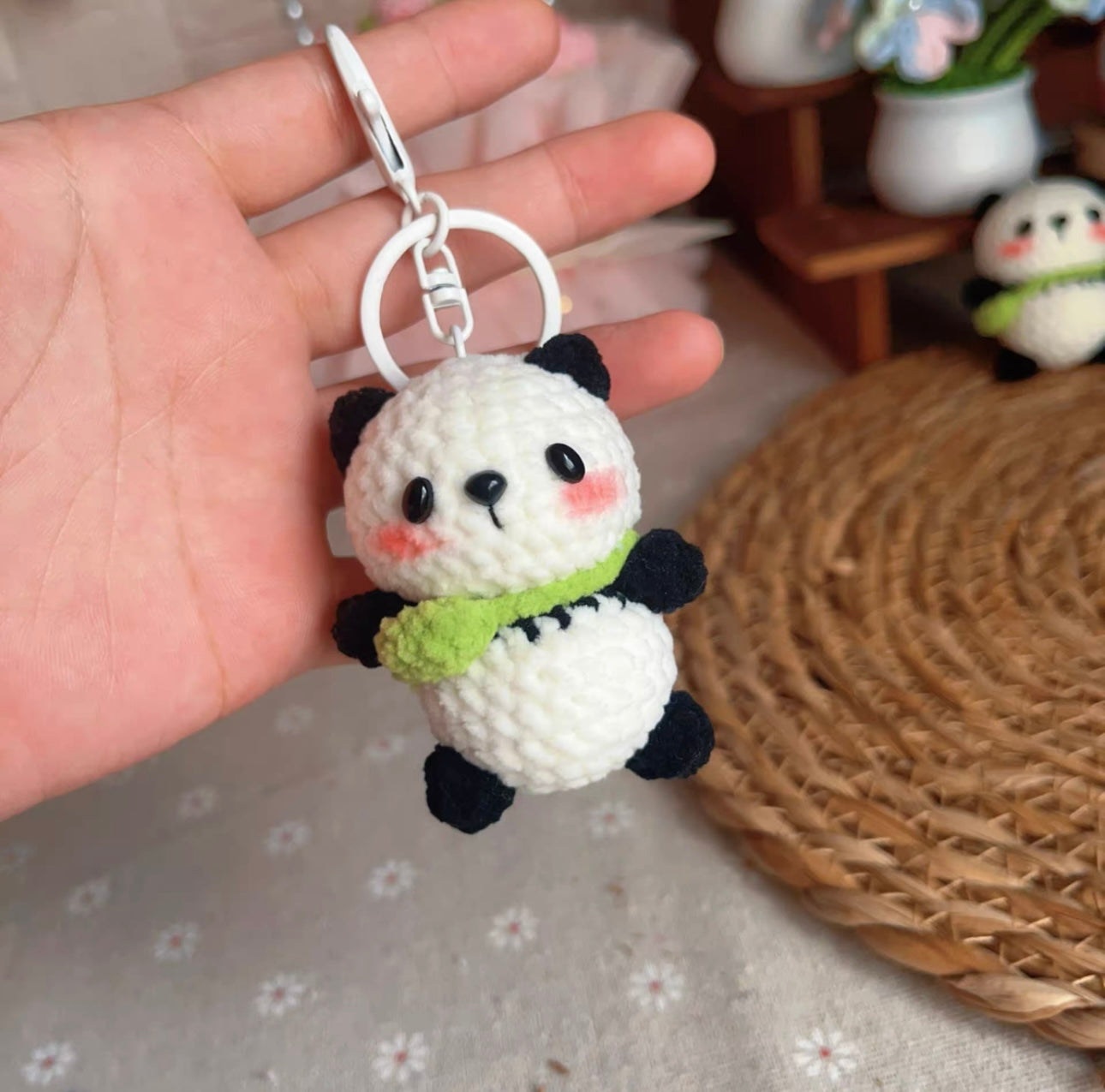 Crochet Frog/Panda/Milk Cow(7 cm/2.8 inch)