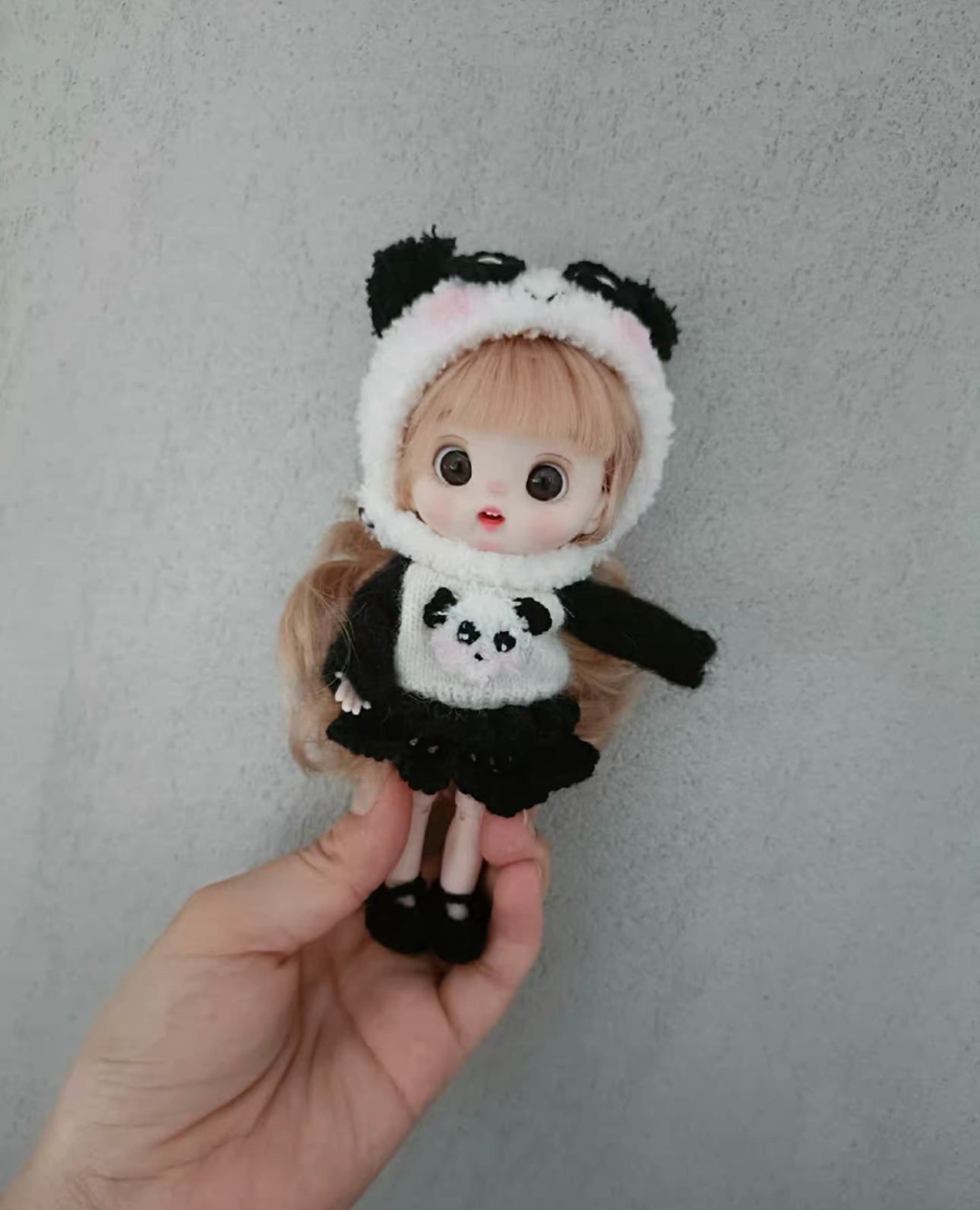 Doll with Knitted Outfit(11 cm/4.3 inch)