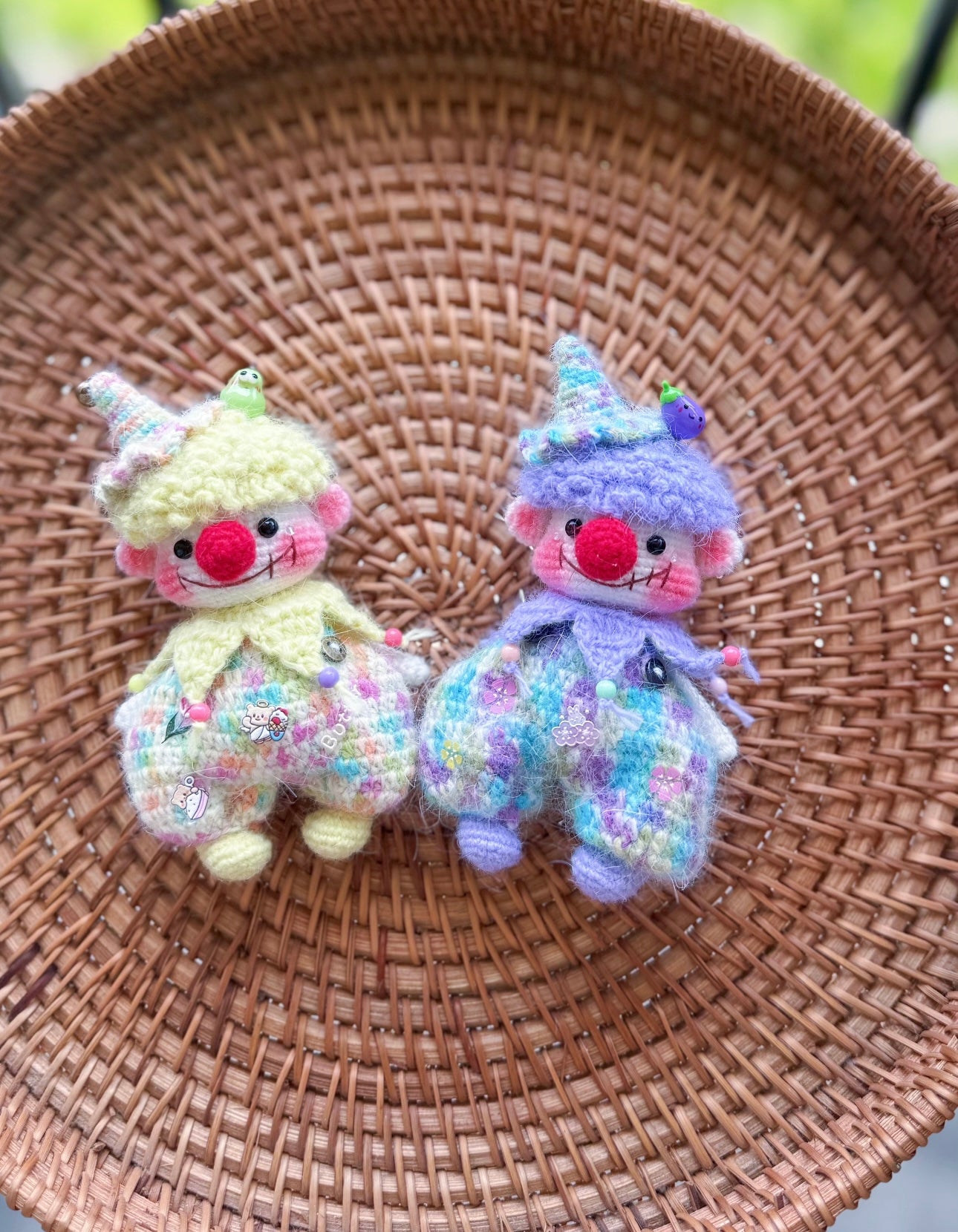 Crochet Clown/Artificial Mink(10 cm/3.9 inch)