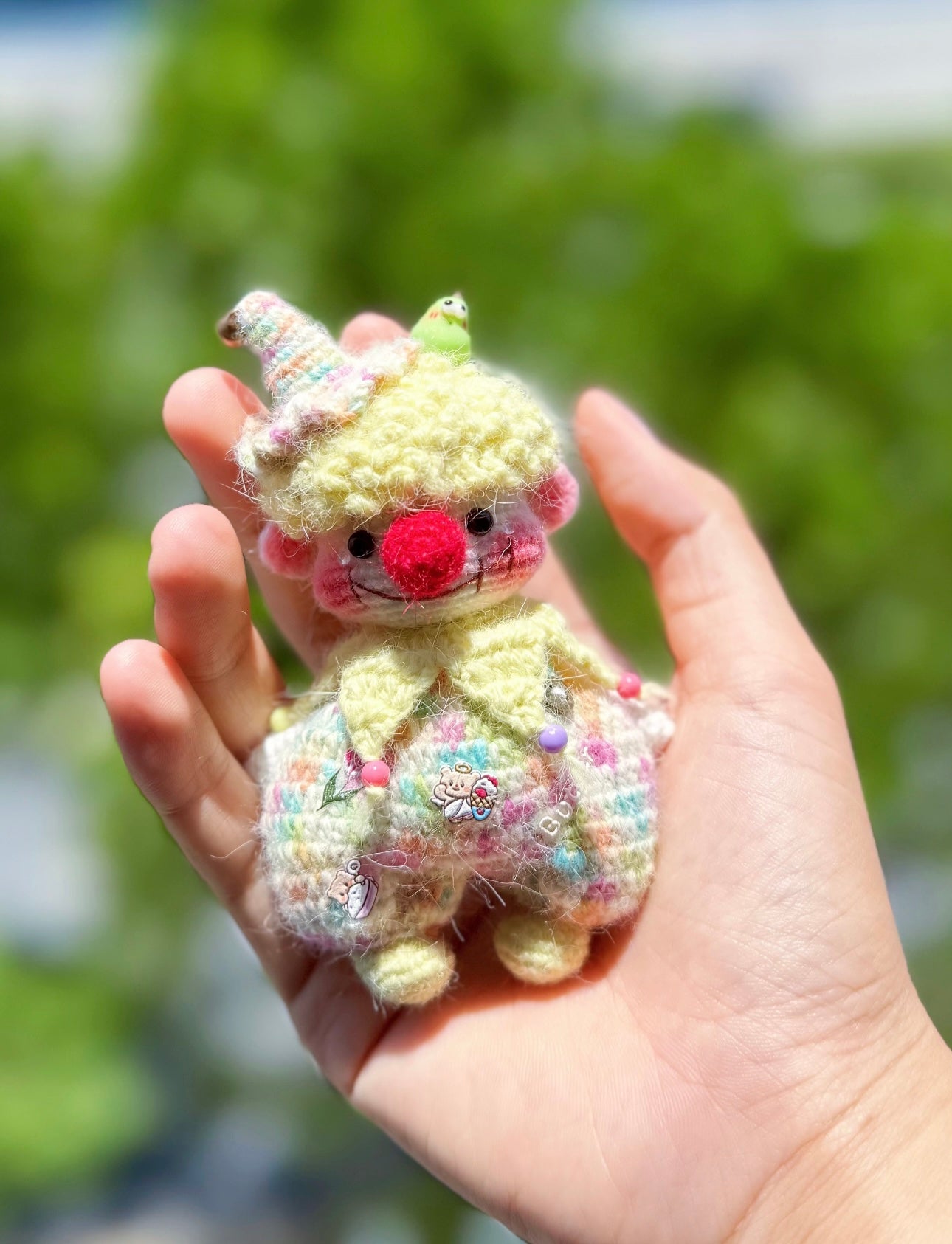 Crochet Clown/Artificial Mink(10 cm/3.9 inch)