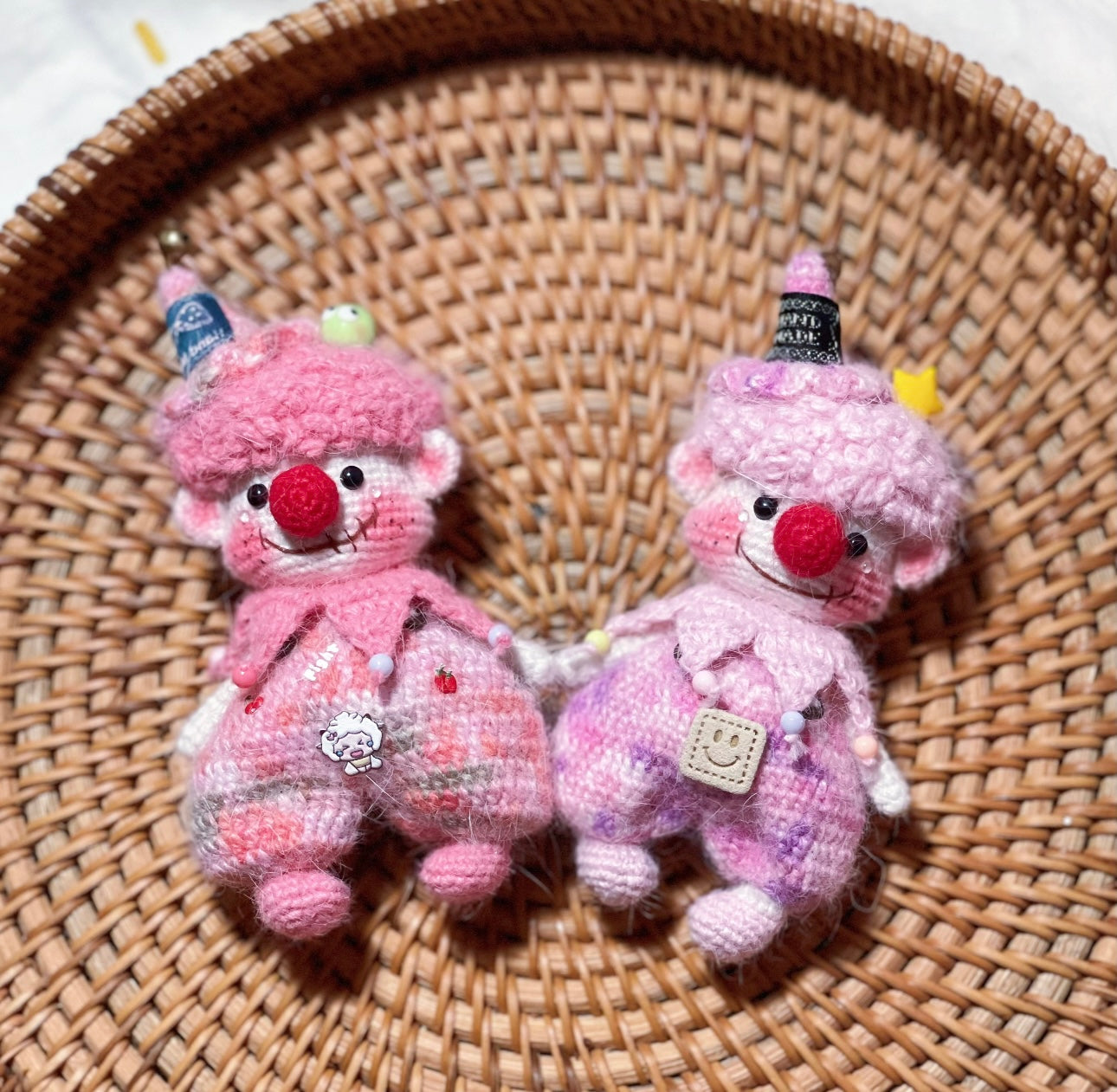 Crochet Clown/Artificial Mink(10 cm/3.9 inch)