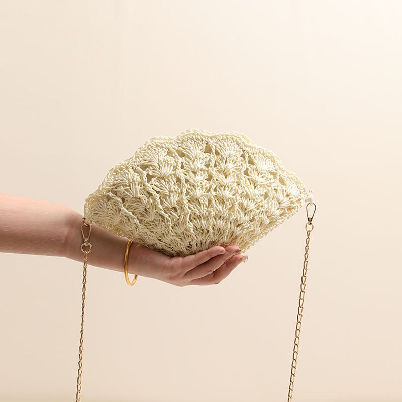 Shoulder Bag- Shell Shape(Top: 32cm/12.6 inch; Bottom: 20cm/7.9 inch)