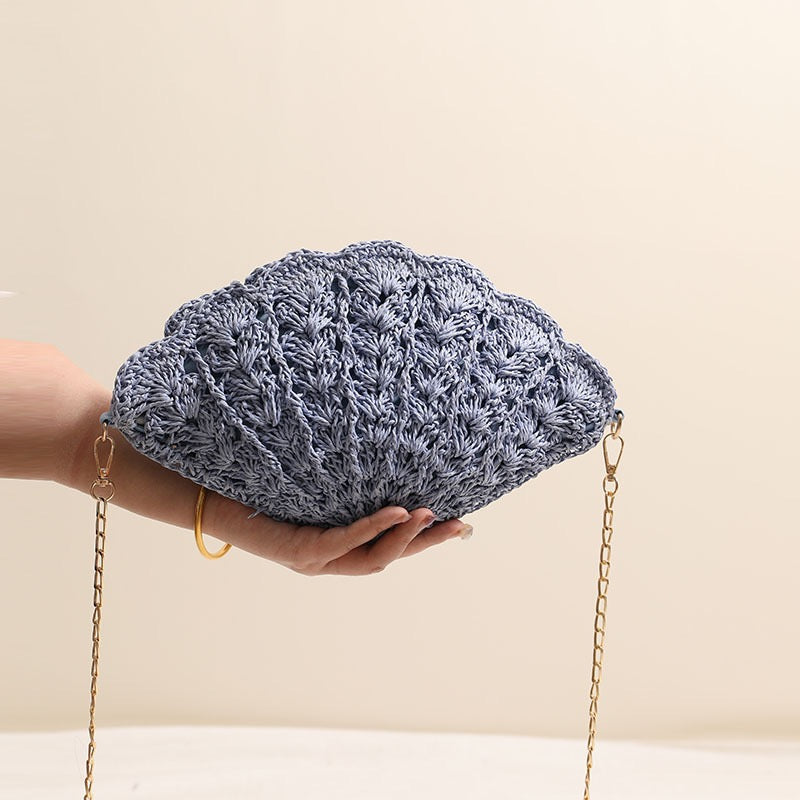 Shoulder Bag- Shell Shape(Top: 32cm/12.6 inch; Bottom: 20cm/7.9 inch)