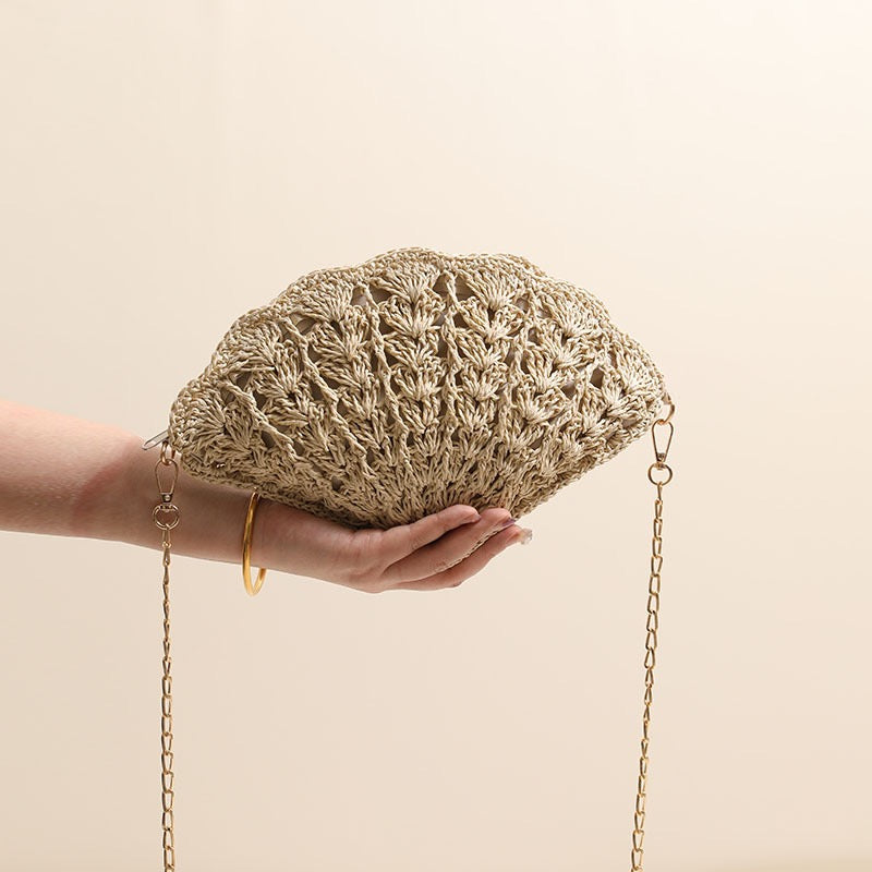 Shoulder Bag- Shell Shape(Top: 32cm/12.6 inch; Bottom: 20cm/7.9 inch)