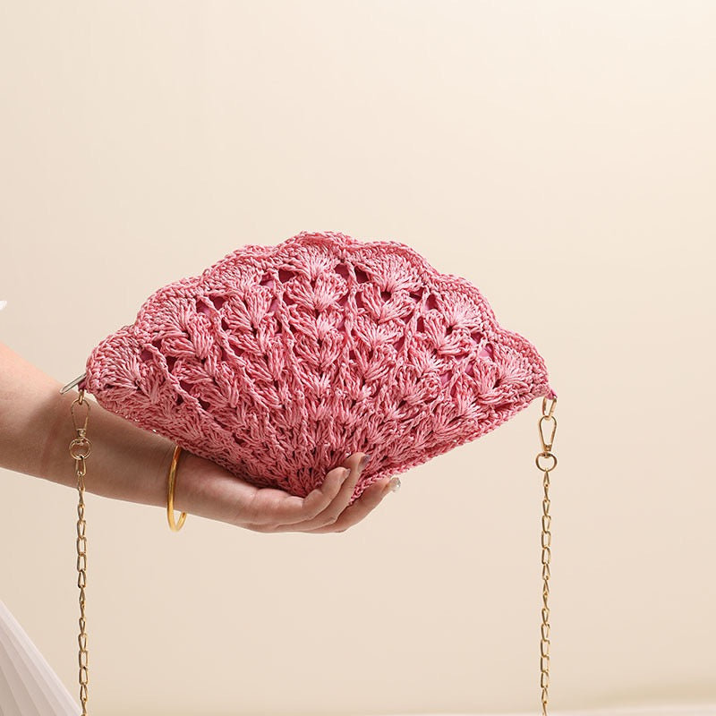 Shoulder Bag- Shell Shape(Top: 32cm/12.6 inch; Bottom: 20cm/7.9 inch)