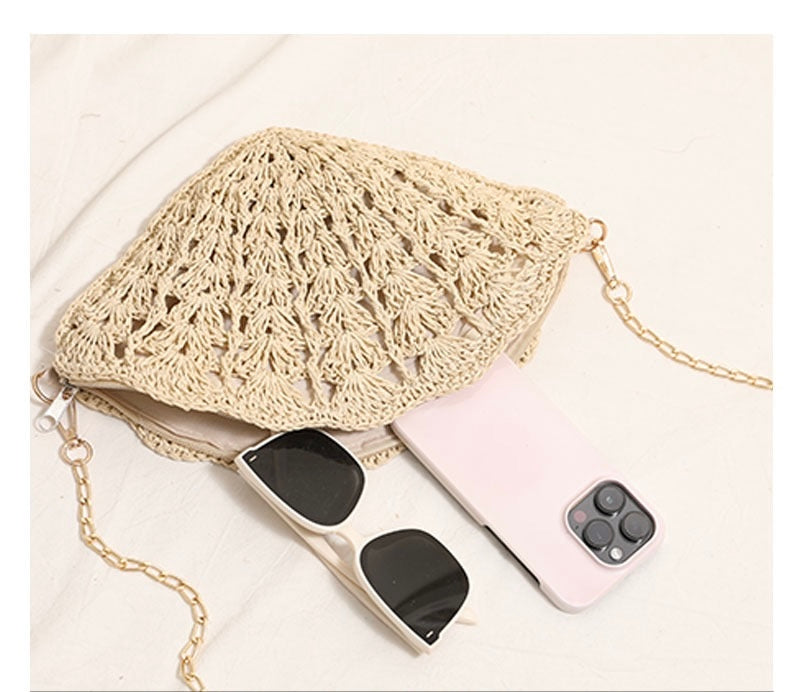 Shoulder Bag- Shell Shape(Top: 32cm/12.6 inch; Bottom: 20cm/7.9 inch)