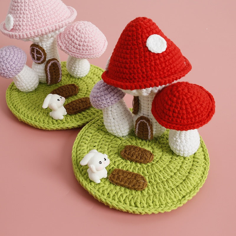 Mushroom House Phone Holder