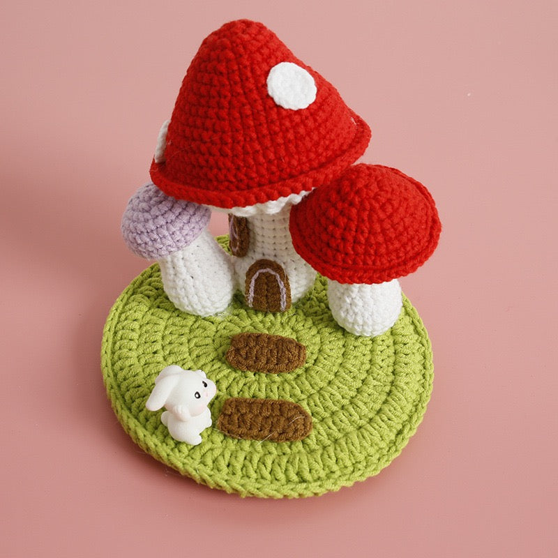Mushroom House Phone Holder