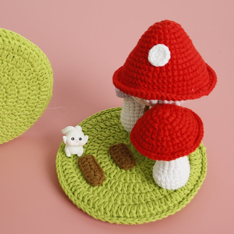 Mushroom House Phone Holder