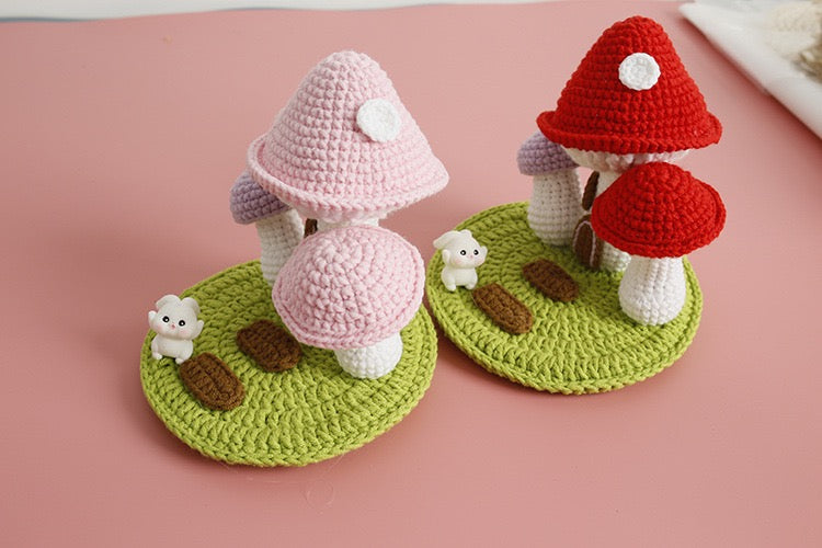 Mushroom House Phone Holder