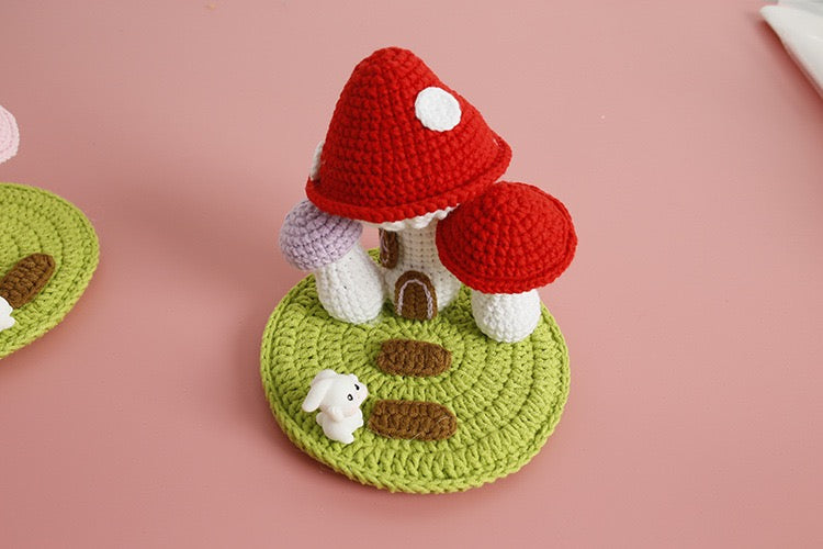 Mushroom House Phone Holder