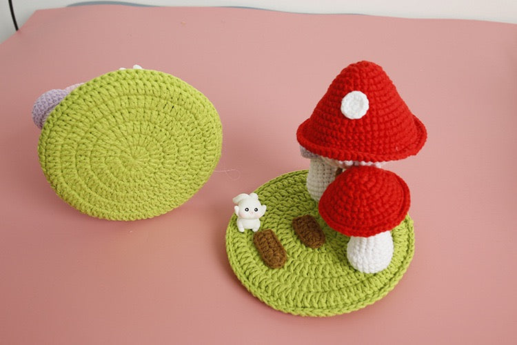 Mushroom House Phone Holder