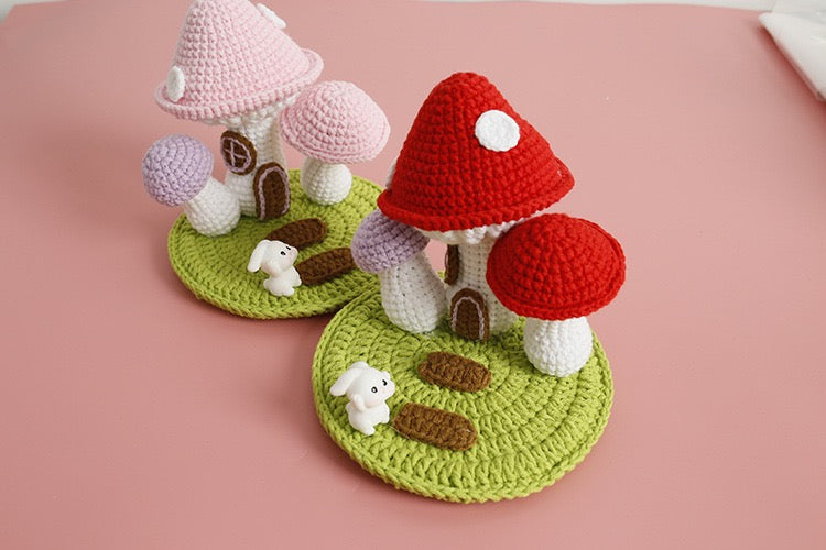 Mushroom House Phone Holder