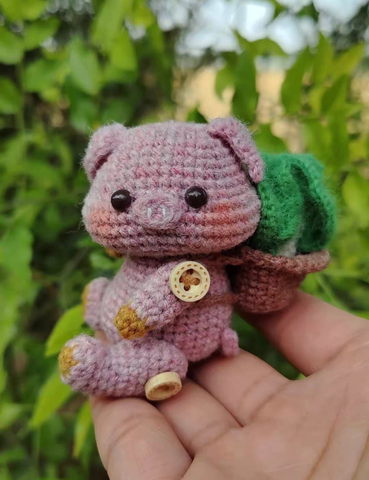 Crochet Tiger/Panda/Pig/Bunny/Elephant/Monkey(Wool)