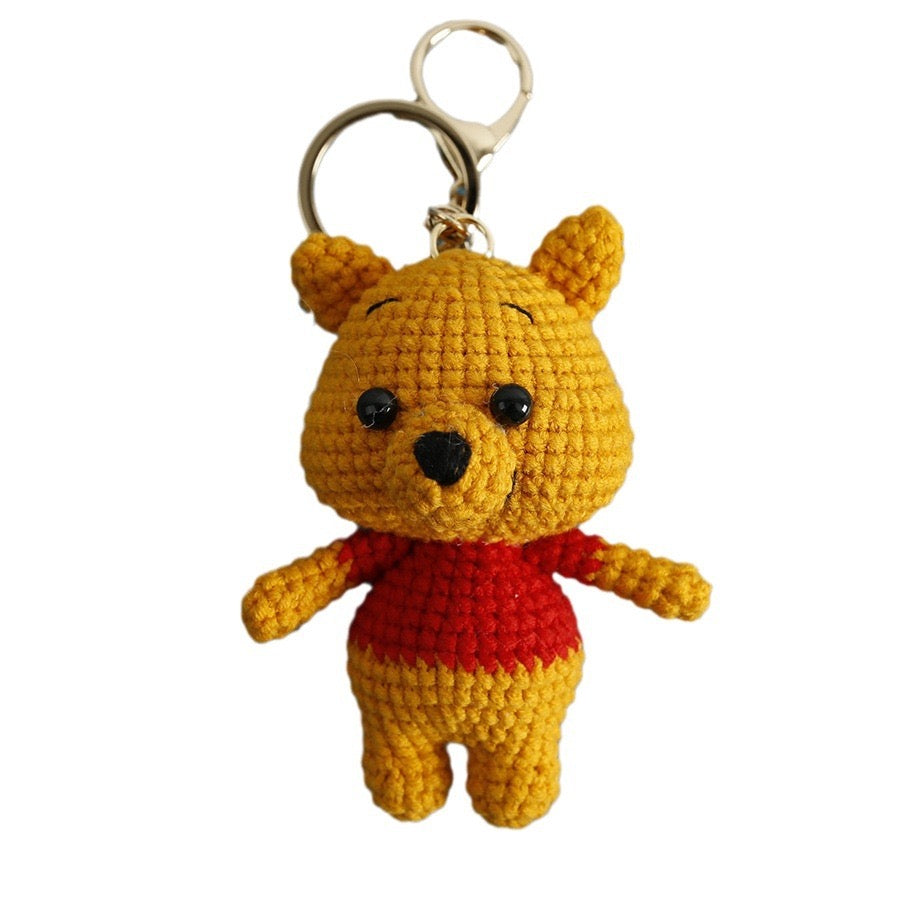 Winnie Pool Bear and Piglet Keychain(9~10 cm/3.5~3.9 inch)